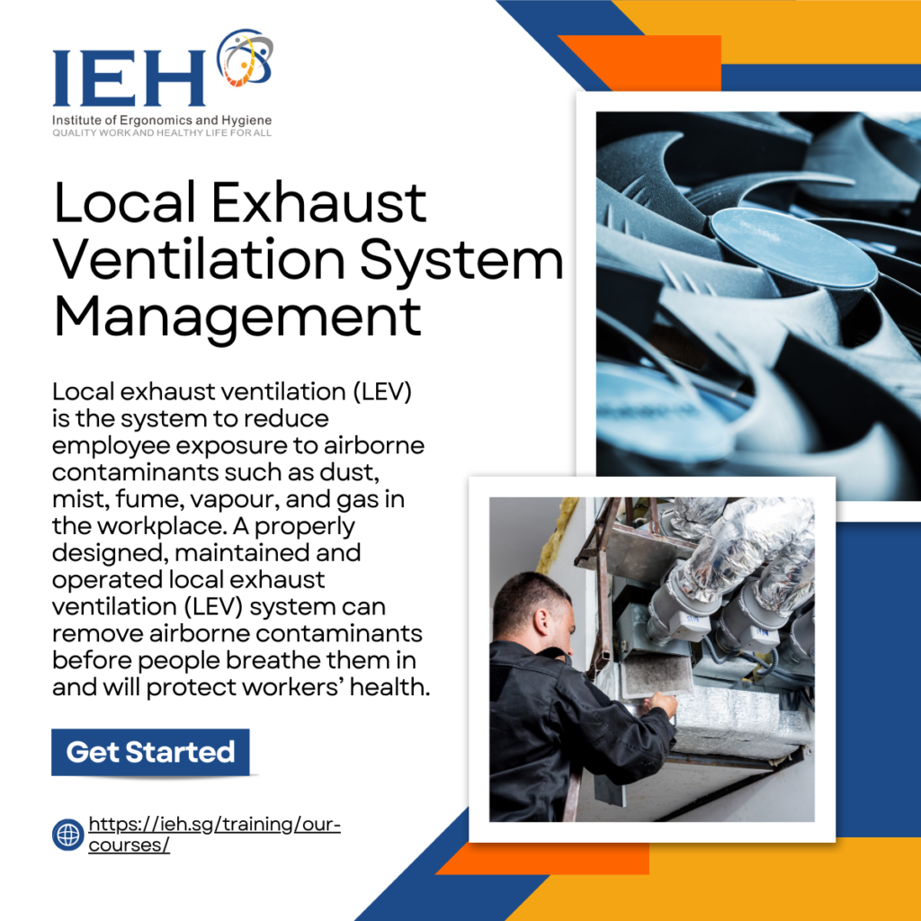 Course - Local Exhaust Ventilation System Management - Institute Of ...